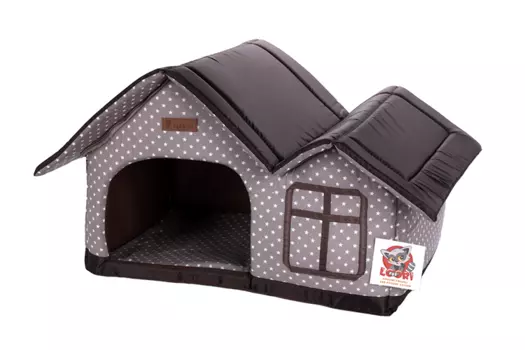 Домик LOORI Челси с двойной крышей д/кошек/собак 50х35х30