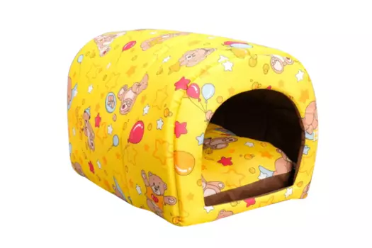 Домик-тоннель для такс 36 х 36 х 58 см микс цветов