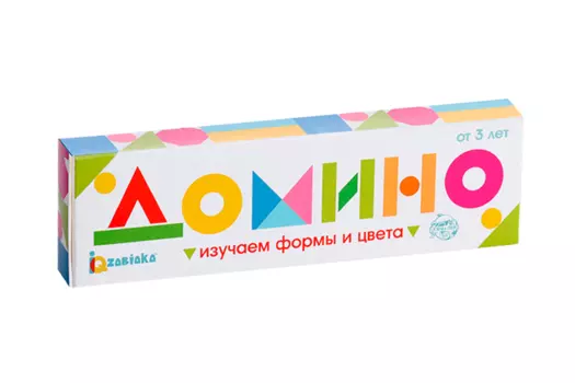 Домино «Изучаем цвета и формы», пластик