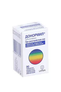 Донормил 15 мг, 30 шт, таблетки покрытые пленочной оболочкой