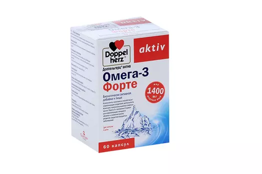 Доппельгерц Актив Омега-3 Форте, 60 шт, капсулы