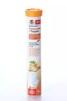 Доппельгерц Актив Женьшень+Таурин, 15 шт, таблетки шипучие цитрус