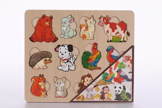 Доска Нескучные игры Кто что ест развивающая двухслойная