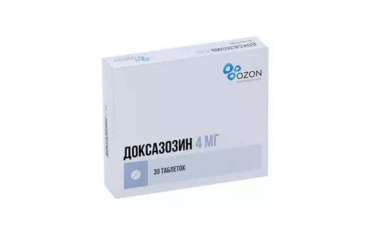 Доксазозин 4 мг, 30 шт, таблетки