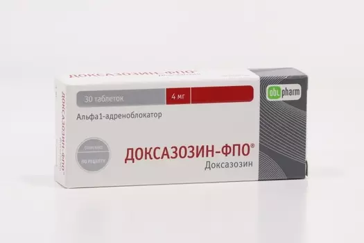 Доксазозин-ФПО 4 мг, 30 шт, таблетки