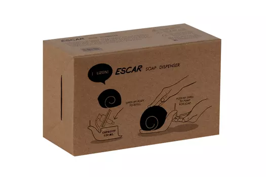 Дозатор д/жидкого мыла Улитка 120 мл, цвет микс