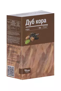 Дуба кора, 50 г, сырье измельченное