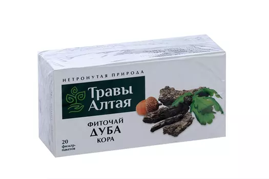 Дуба кора серии Алтай, 1,5 г, 20 шт