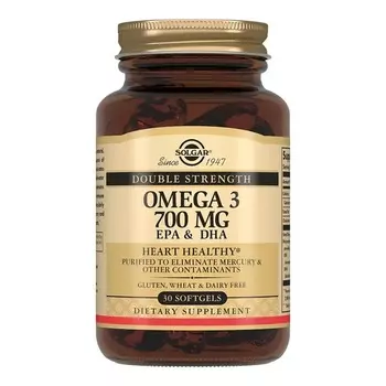 Двойная Омега-3 700 мг ЭПК и ДГК, 30 шт, капсулы