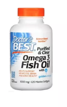 Двойная Омега 3 Doctors Best, 120 шт, капсулы мягкие