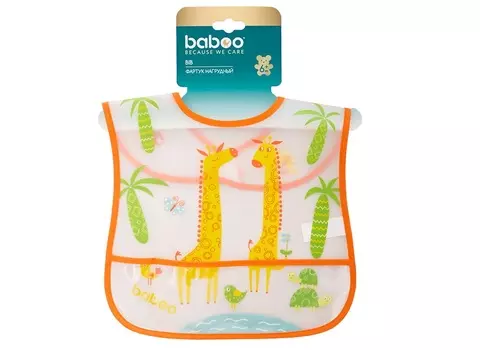 Фартук Бабуу нагруд Лав Стори с карманом (9мес+), Жираф