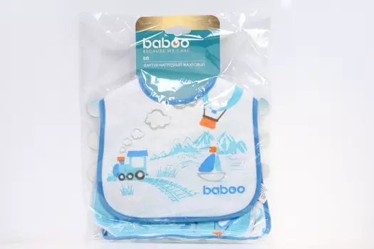 Фартук Бабуу нагруд Транспорт (12 мес+), 3 шт