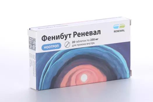 Фенибут Реневал 250 мг, 20 шт, таблетки