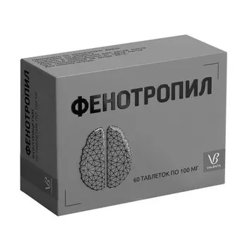 Фенотропил 100 мг, 60 шт, таблетки