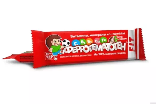 Феррогематоген Фит, 50 г, пастилки жевательные