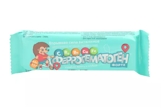 Феррогематоген Форте, 40 г, пастилки жевательные