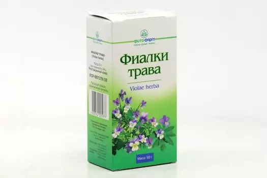 Фиалки трава, 50 г, сырье растительное измельченное Красногорск