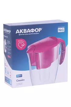 Фильтр кувшин Аквафор Смайл д/воды с картриджем А5 2,9 л, белый