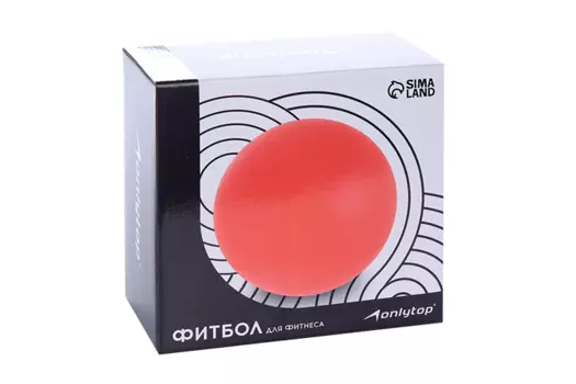 Фитбол ONLITOP d=65 см 900 г антивзрыв цвет оранжевый