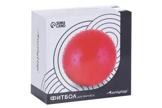 Фитбол ONLITOP d=65 см 900 г антивзрыв цвета МИКС