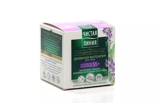 Фито-крем Чистая линия д/лица дневной шлемник/морошка от 55 лет, 45 мл
