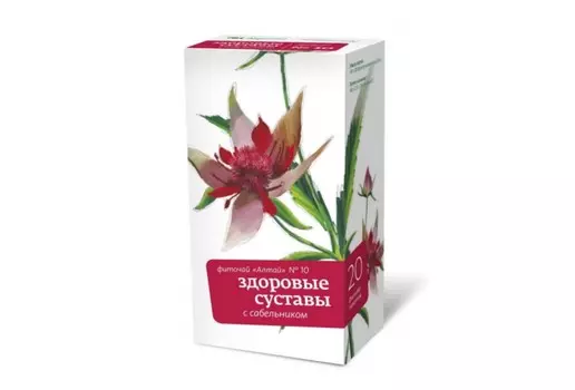 Фиточай Алтай №10 Здоровые суставы с сабельником 2 г, 30 шт