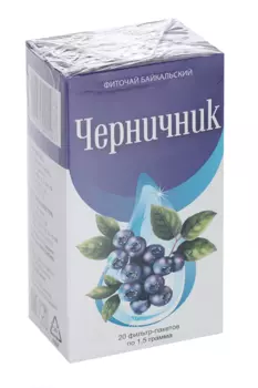 Фиточай Байкальский Черничник, 1,5 г, 20 шт, ф/п