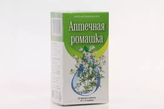 Фиточай Байкальский Ромашка аптечная 1.5 г, 20 шт, фильтр-пакет