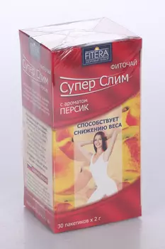 Фиточай Фитэра Супер Слим с ароматом Персик, 2 г, 30 шт