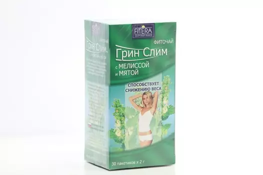 Фиточай Грин Слим мята/мелисса, 30 шт
