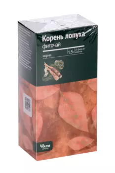 Фиточай Корень лопуха 1,5 г, 20 шт, фильтр-пакет