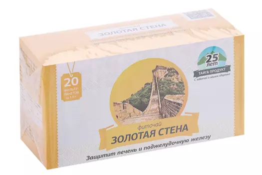 Фиточай ТП Золотая стена д/печени/поджелудочной, 1,5 г, 20 шт, фильтр-пакет