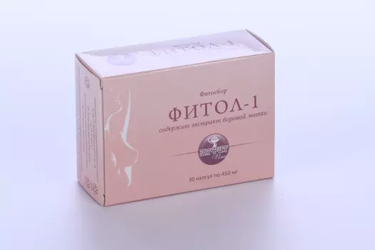 Фитол-1 мастопатийный, 450 мг, 30 шт, капсулы