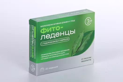 Фитоледенцы со вкусом эвкалипта, 20 шт