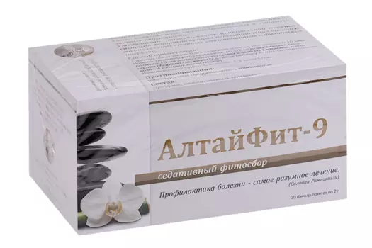 Фитосбор АлтайФит-9 седативный, 2 г, 20 шт, ф/п