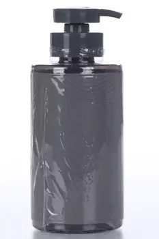 Флакон Flexfresh с дозаторомD-SOAP с наклейкой из экокожиSoft touch светло-серый 460 мл