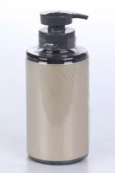 Флакон пенообразующий с наклейкой из экокожи Flexfresh бежевый 450 мл