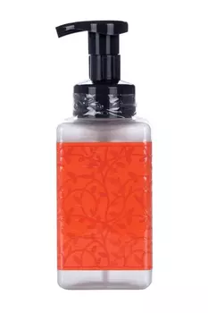 Флакон пенообразующийс наклейкой из экокожи Flexfresh Оранжевый 450 мл