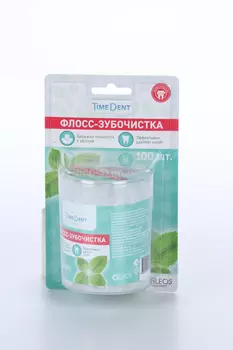 Флосс-Зубочистка Oleos в кейсе, 100 шт