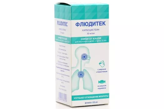 Флюдитек 5%, 125 мл, сироп для взрослых