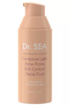Флюид для лица Dr. Sea легкий корректирующий акне-контроль с ниацинамидом и гиалуроновой кислотой, 5