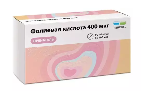 Фолиевая кислота пренаталь, 90 шт, таблетки