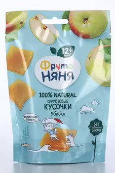 Фруктовые кусочки Фрутоняня яблоко (с 12 мес), 53 г