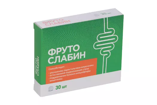 Фрутослабин, 600 мг, 30 шт, таблетки жевательные