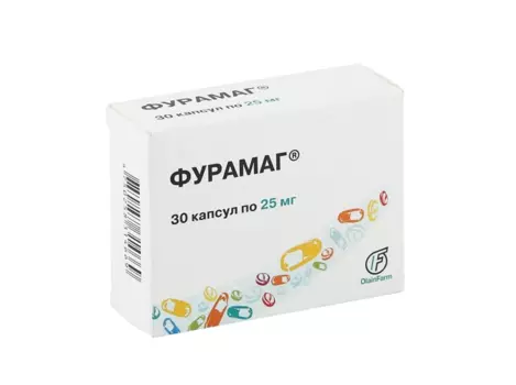 Фурамаг 25 мг, 30 шт, капсулы