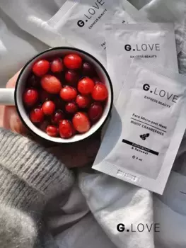 G.LOVE Маска для лица Face Micro-peel Mask NIGHT CRANBERRIES 8*4 мл