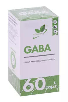 Гамма-аминомасляная кислота NaturalSupp, 60 шт, капсулы