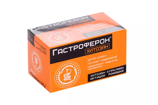Гастроферон Хитозан, 447 мг, 60 шт, капсулы