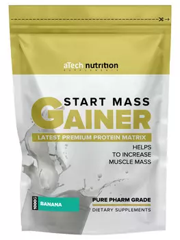 Гейнер aTech nutrition Gainer Start Mass банан, 3 кг