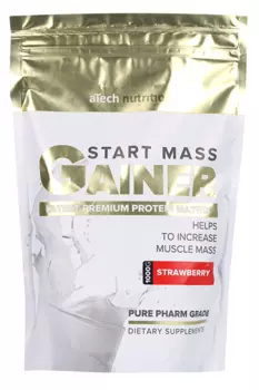Гейнер aTech nutrition Start Mass клубника, 1 кг